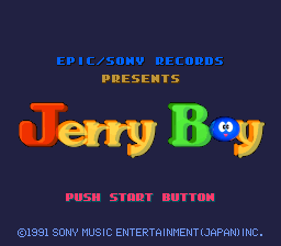 Jerry Boy Title Screen